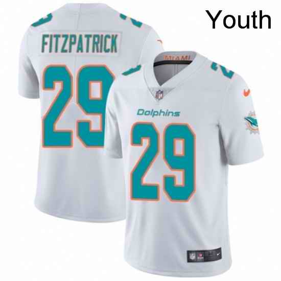 Youth Nike Miami Dolphins 29 Minkah Fitzpatrick White Vapor Untouchable Limited Player NFL Jersey